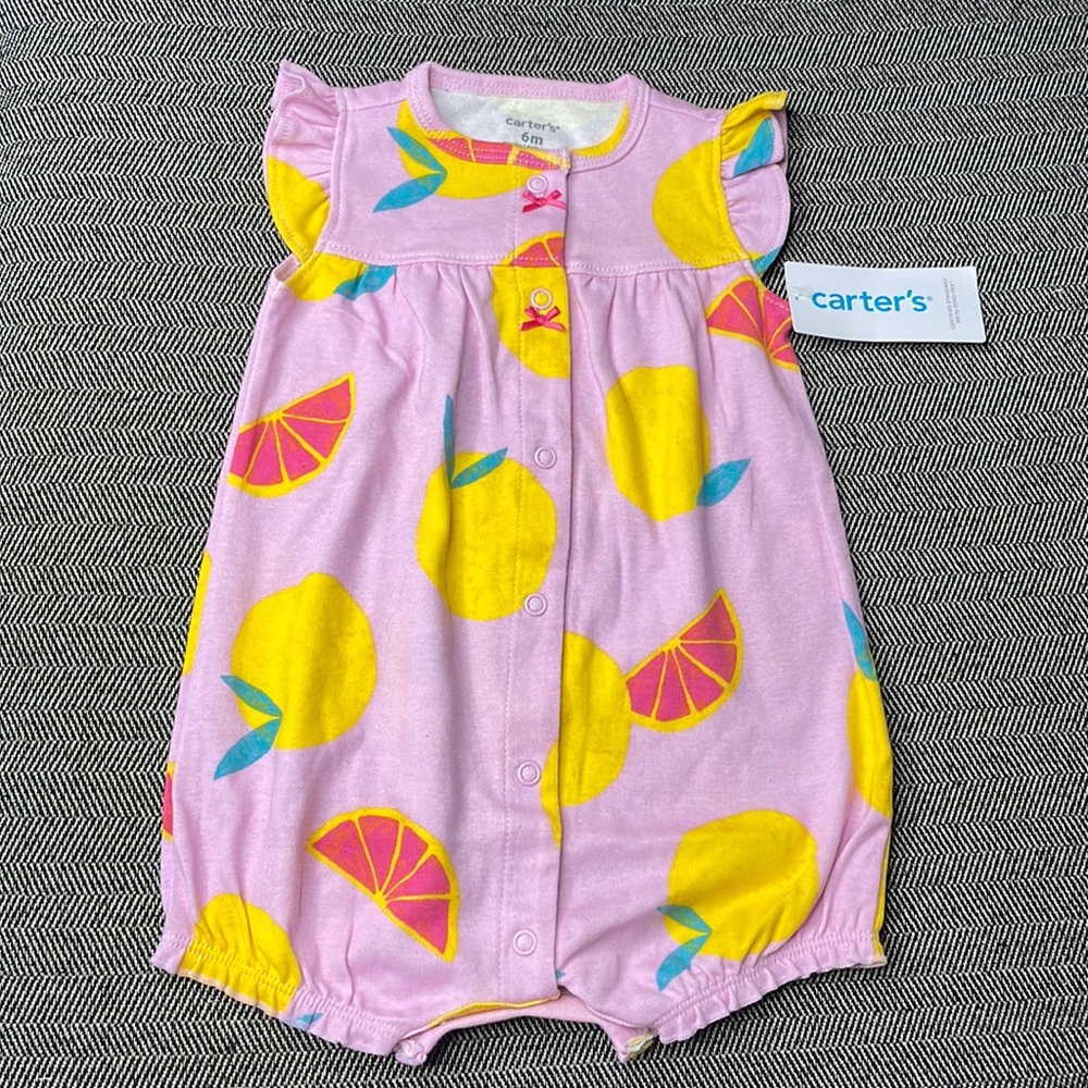 Carters Purple Lemon Romper